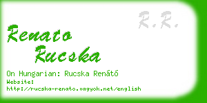 renato rucska business card